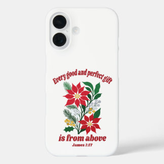 Every Good and Perfect Gift – James 1:17 Christmas iPhone 16 Case