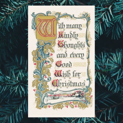 Every Good Wish for Christmas Rectangular Sticker