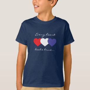 Every Heart Beats True Patriotic T-Shirt