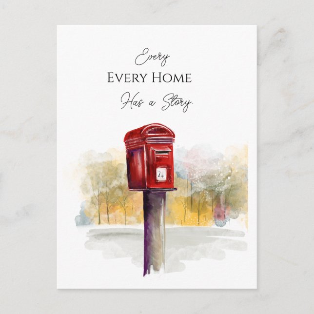 Every Home Has a Story Real Estate Postcard | Prof (Front)