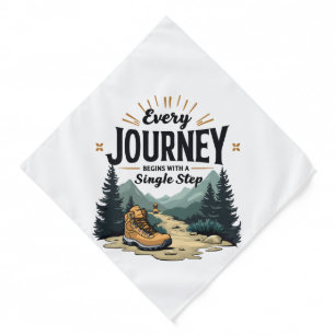 Every Journey Start With a Single Step Hiking Bandana
