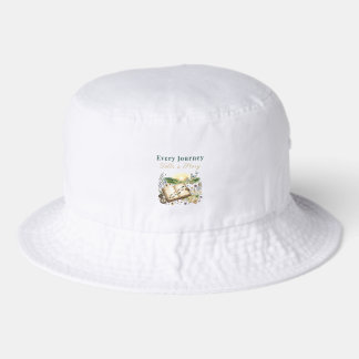 Every Journey Tells a Story Travel Quote Bucket Hat