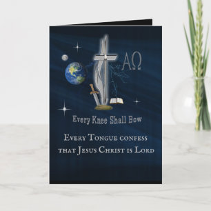 Every knee shall bow card