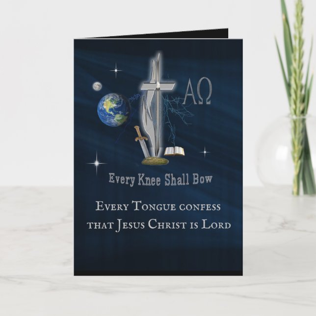 Every knee shall bow  card (Front)