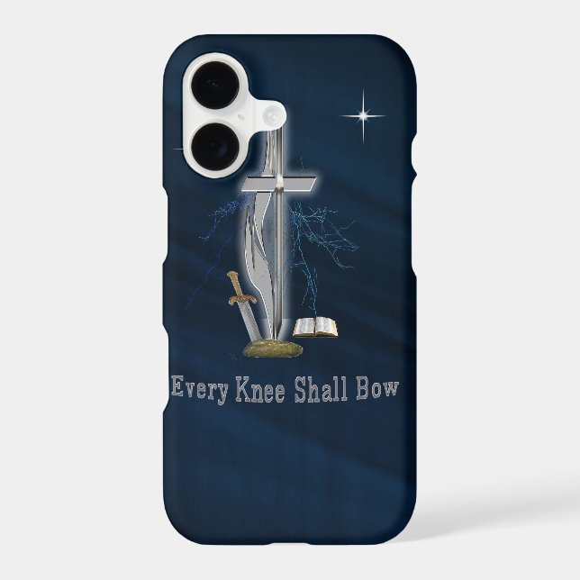 Every knee shall bow  iphone case (Back)