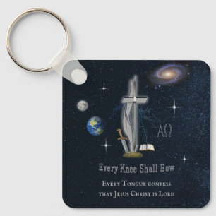 Every knee shall bow keychain
