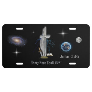 Every knee shall bow license plate