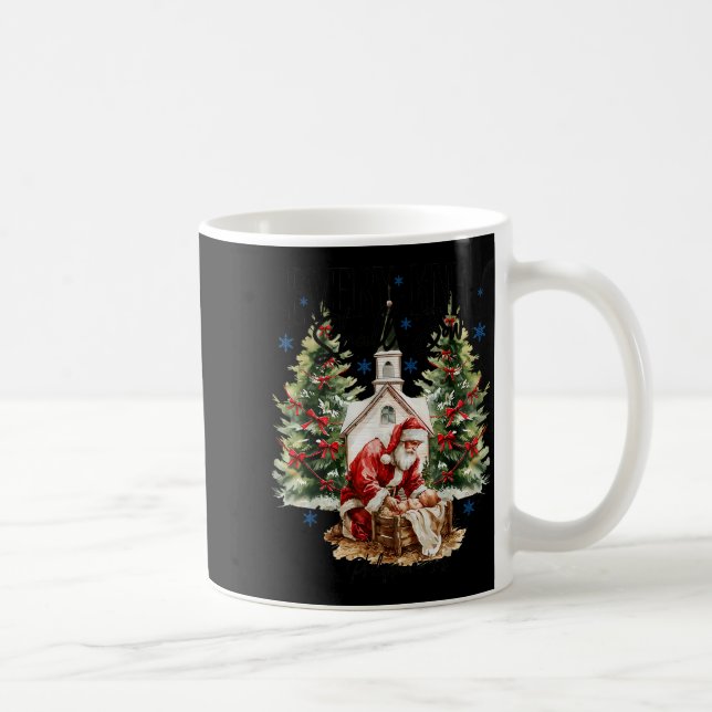 Every Knee Shall Bow Nativity Scene Religious Chri Coffee Mug (Right)