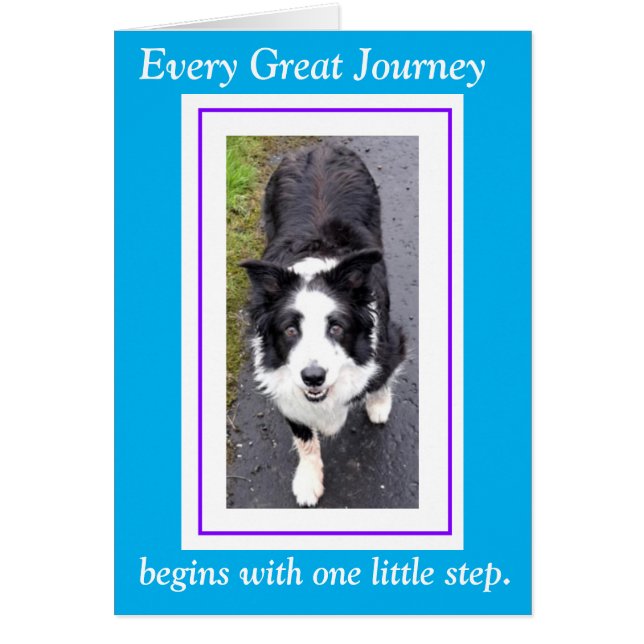 Every long journey begins with one little step col cards (Front)