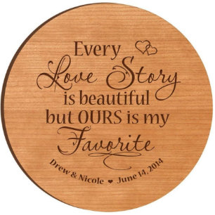 Every Love Story Is Beautiful Tabletop Lazy Susan