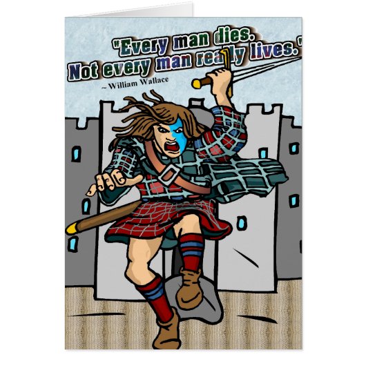 Every Man Dies. Not Every Man Really Lives quote Cards (Front)