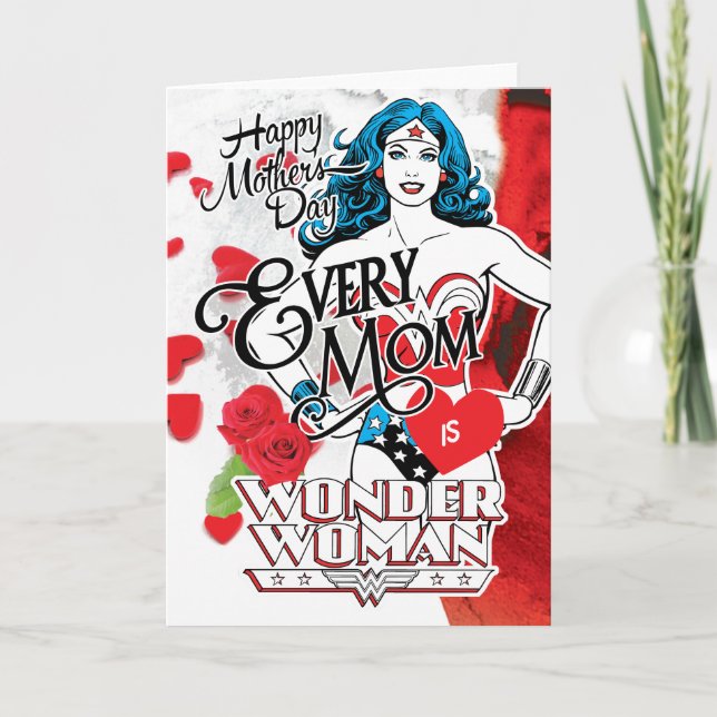 Every Mom Is Wonder Woman Card (Front)