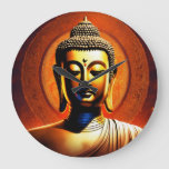 Every Moment, a Journey with Gautam Buddha Clock&quot;  Large Clock