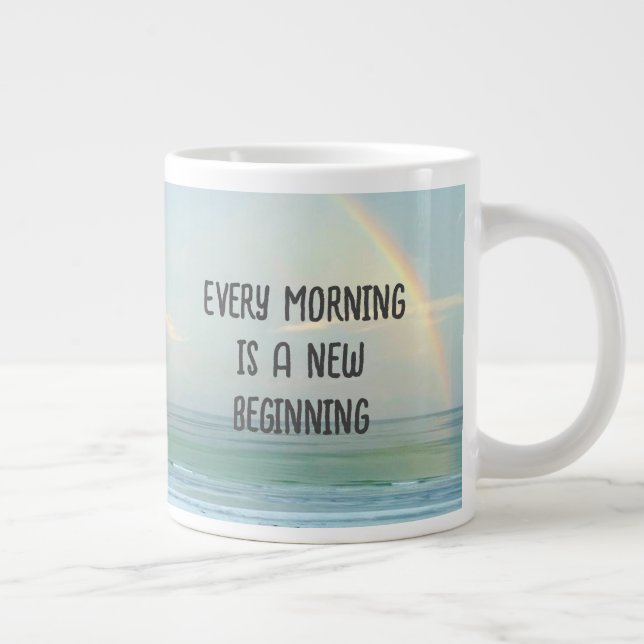 Every Morning Giant Coffee Mug (Right)
