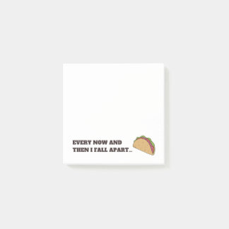 Every Now and Then Funny Taco Post-It Notes