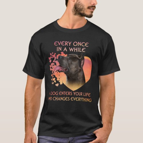 Every Once In A While A Dog American Staffy Enters T_Shirt