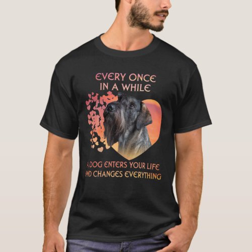 Every Once In A While A Schnauzer Enters You Life T_Shirt
