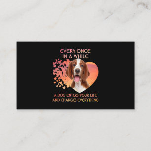 Every Once In A While A Welsh Springer Spaniel Ent Business Card