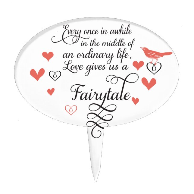 Every once in awhile in an ordinary life. cake topper (Front)