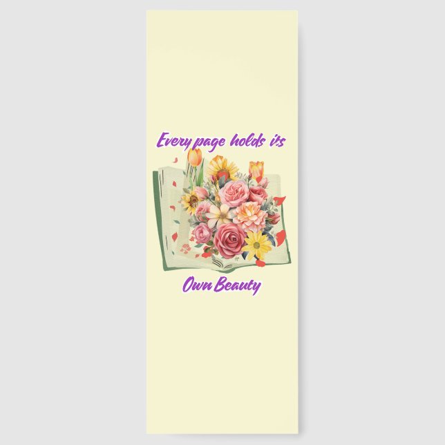 Every Page Has Its Own Beauty Bookmarks (Back)