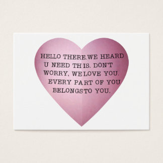 EVERY PART OF YOU BELONGS TO YOU.