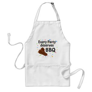 Every Party Deserves BBQ Grill Steaks Grillmaster Adult Apron