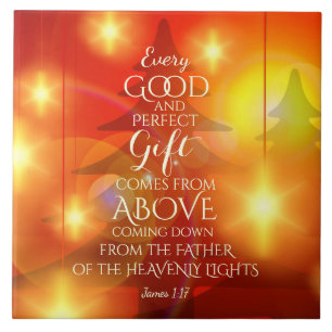 Every Perfect Gift comes from Above, Christmas Tile