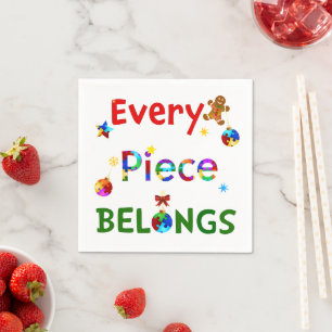 Every Piece Belongs at Christmas Napkins