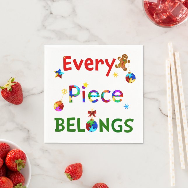 Every Piece Belongs at Christmas Napkins (Insitu)