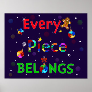 Every Piece Belongs at Christmas Poster