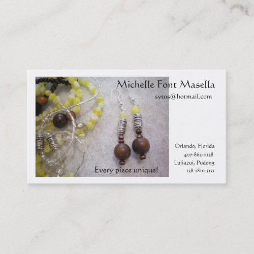 Every Piece Unique Business Card Template