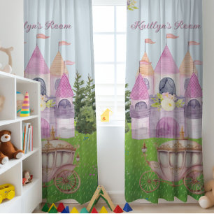 Every Princess Deserves a Castle Girl's Room Blackout Curtains