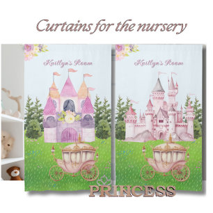 Every Princess Deserves a Castle Girl's Room Blackout Curtains