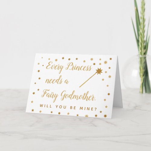 Every Princess Needs a Fairy Godmother Proposal Card