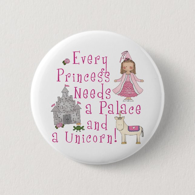 Every Princess Pinback Button (Front)