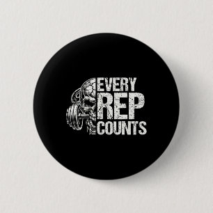 Every Rep Counts Weightlifter Bodybuilding Bodybui Button