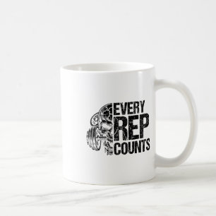Every Rep Counts Weightlifter Bodybuilding Bodybui Coffee Mug