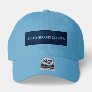 Every Second Counts Motivational Quote Minimalist 47 Brand Hat