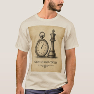Every Second Counts Vintage Chess T-Shirt
