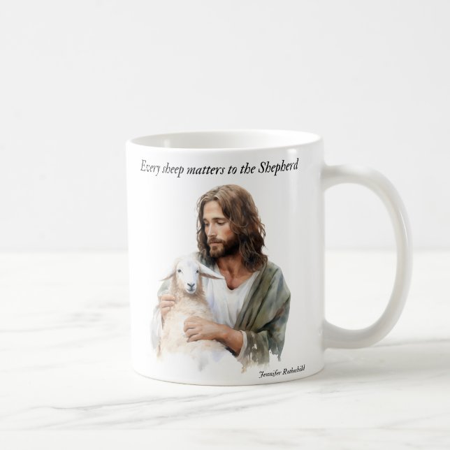 Every Sheep Matters to the Shepherd Coffee Mug (Right)