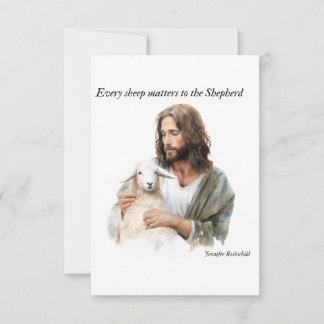Every Sheep Matters to the Shepherd Thank You Card