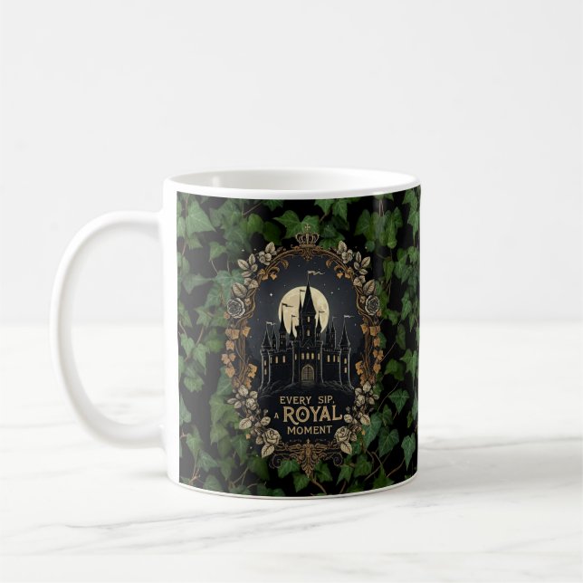  “Every Sip, A Royal Moment” Enchanted Castle Mug  (Left)