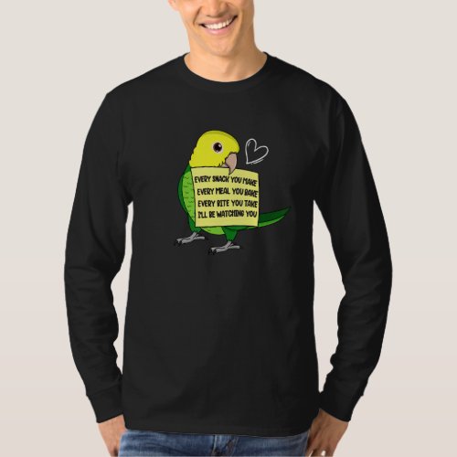 Every Snack  Meal or Bite I Yellow headed Amazon P T_Shirt
