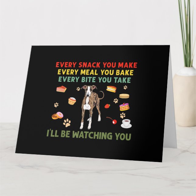 Every snack you make every meal you bake italian g card (Front)