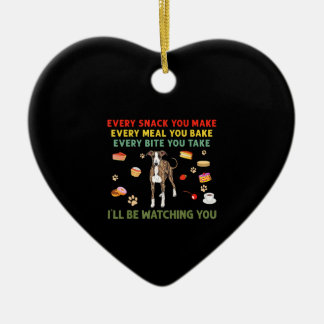 Every snack you make every meal you bake italian g ceramic ornament