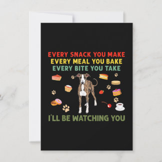 Every snack you make every meal you bake italian g thank you card