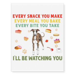 Every Snack You Make Every Meal You Bake Italian Temporary Tattoos