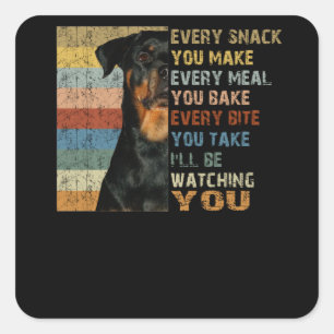 Every snack you make every meal you bake square sticker