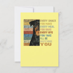 Every snack you make every meal you bake thank you card