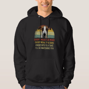 Every Snack You Make Whippet Dog Mom Dog Dad Retro Hoodie